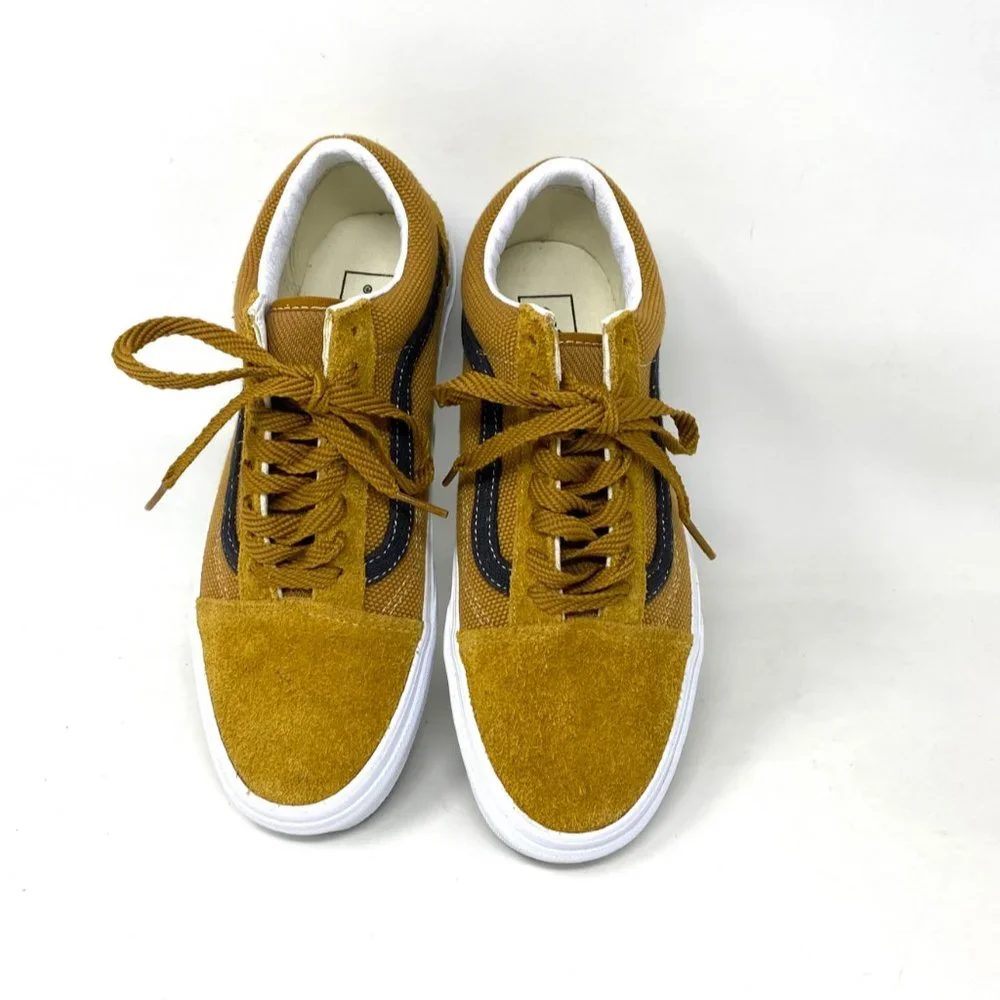 💖MEGA SALE💖VANS Old Skool Heavy  Brown Suede Canvas  Women's  VN0A38G19HT - Picture 6 of 10
